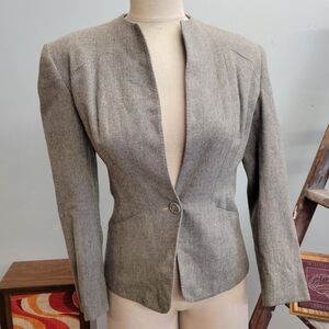 1940s Gray Wool Blazer
